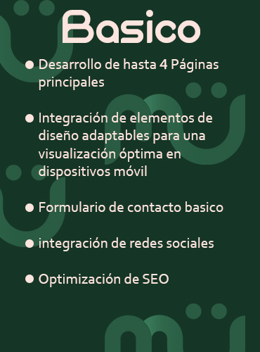 diseño web para tu negocio planes